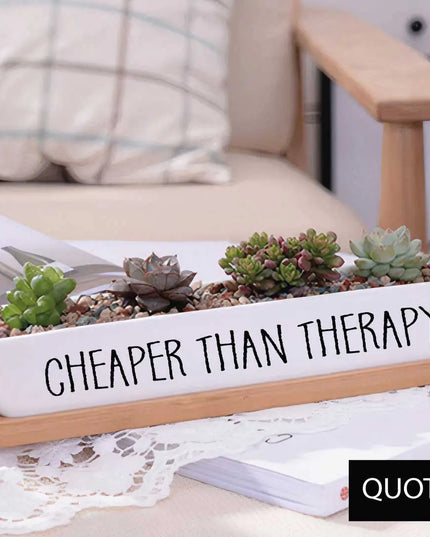 Message in a Planter - 7" Long