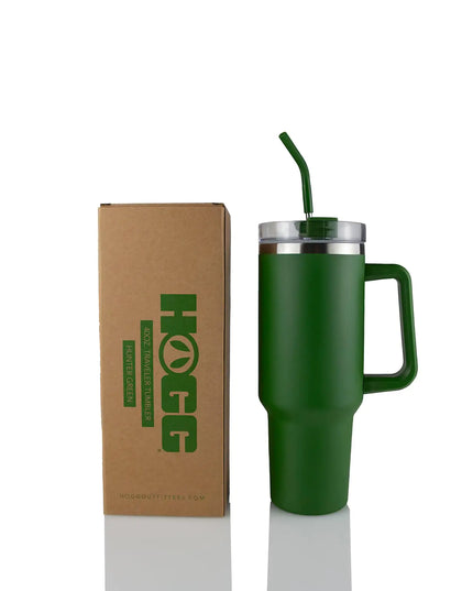 40oz POWDER COATED TRAVELER TUMBLER