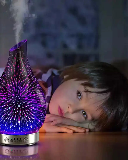 Glass Aromatherapy Essential Oil LED Diffuser