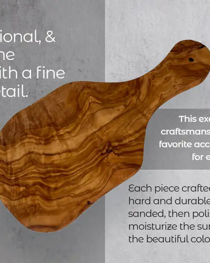 Original Olive Wood Cutting Board with Handle