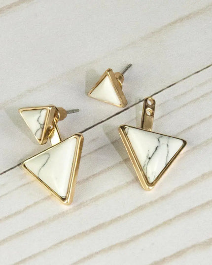Gypsy Earrings-Sea Salt White