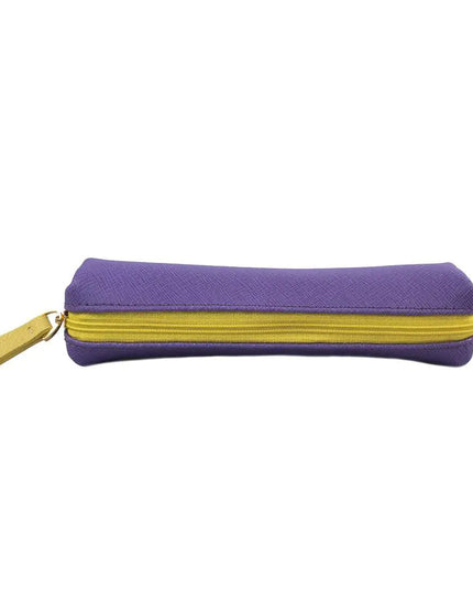 Comfy Leather Pouch -Plum