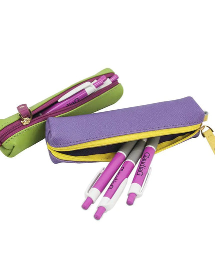 Comfy Leather Pouch -Plum