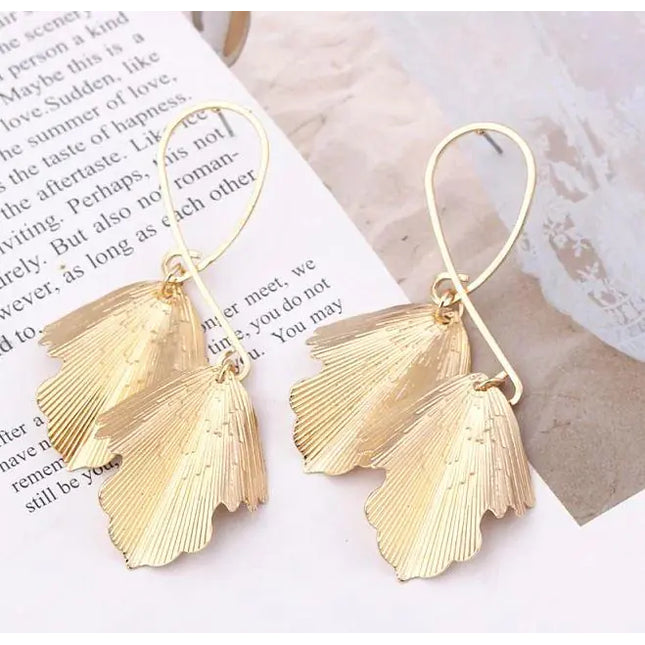 Bell Earrings (Leaf Design)