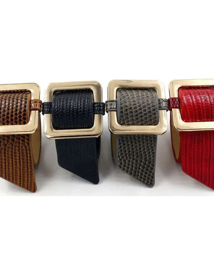 Square Lock Bracelet -Gray