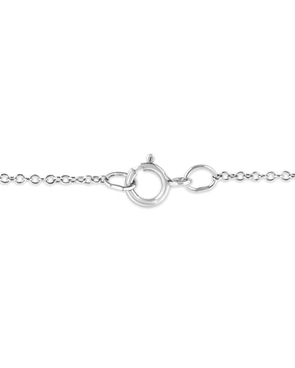 .925 Sterling Silver Prong-Set Diamond Accent Starfish Pendant Necklace (I-J Color, I1-I2 Clarity) - Size 18"