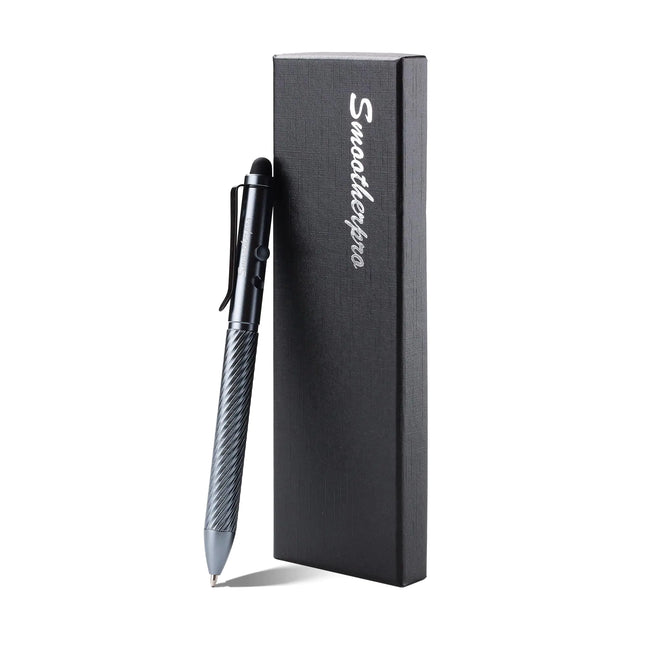 SMOOTHERPRO Gray Bolt Action Stylus Pen – Compatible with Fisher Space SPR4 & Parker Refills