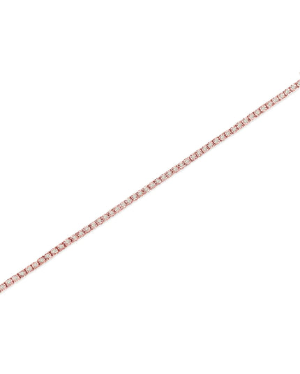 .925 Sterling Silver 1.0 Cttw Miracle-Set Diamond Round Faceted Bezel Tennis Bracelet (I-J Color, I3 Clarity)