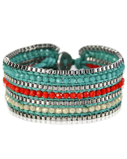 Looped  Bracelet-Tangerine