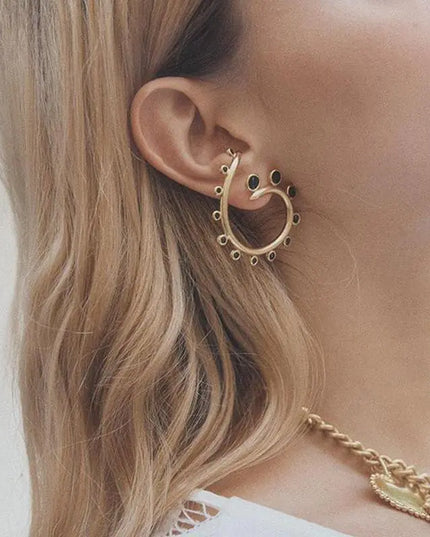 ClaudiaG Snail Drop Earrings