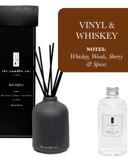 Reed Diffuser - Vinyl & Whiskey