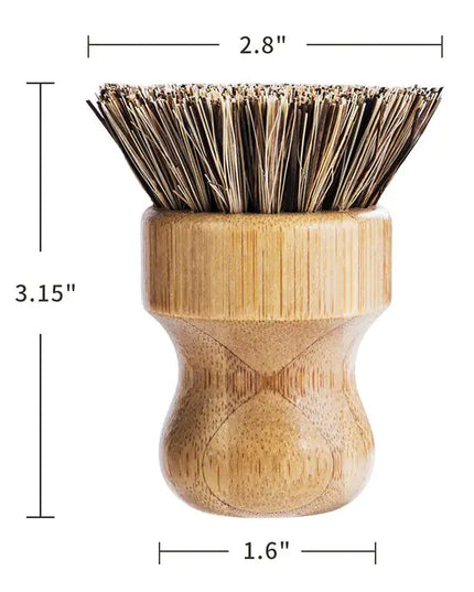 Bamboo Sisal Fiber Dish Brush