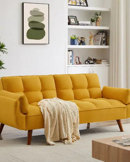 Yellow Fabric Sofa