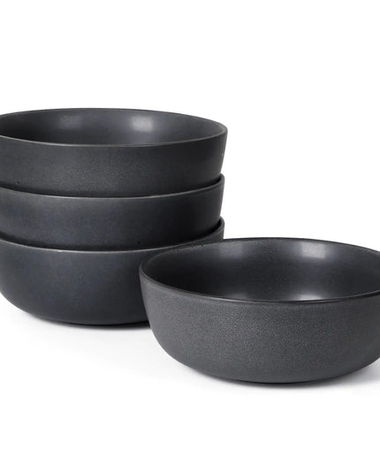 Set of 4 Ceramic Bowls, 27 oz Each – Dishwasher, Microwave & Oven Safe – Perfect for Cereal, Salad, Pasta, Soup, and Dessert