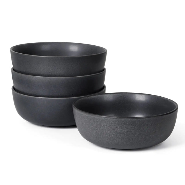 Set of 4 Ceramic Bowls, 27 oz Each – Dishwasher, Microwave & Oven Safe – Perfect for Cereal, Salad, Pasta, Soup, and Dessert
