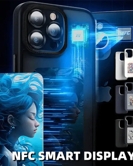 E-ink Screen Phone Case Unlimited Screen Projection Personalized Phone Cover Battery Free New Designer Luxury Phone Case