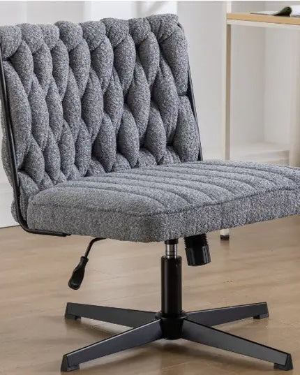 Armless Desk Chair, No Wheels