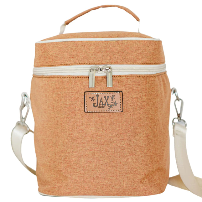 Jax 2020 Breastmilk Cooler Bag – Insulated Baby Bottle & Formula Storage with Ice Pack Pocket (Burnt Orange)