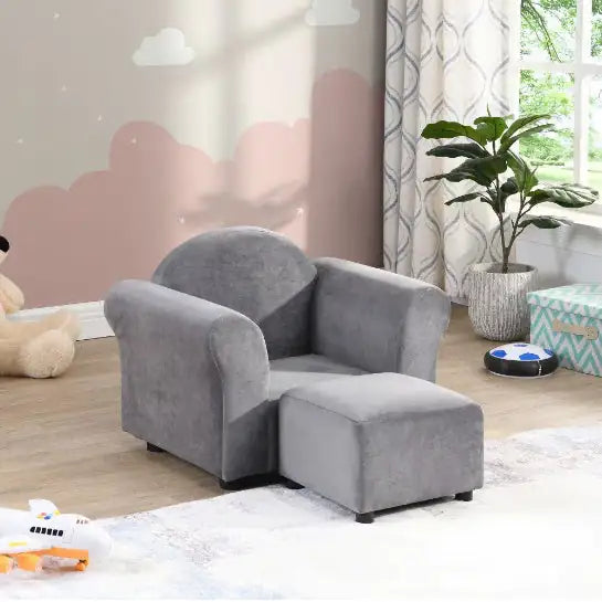 Child Recliner Black PVC