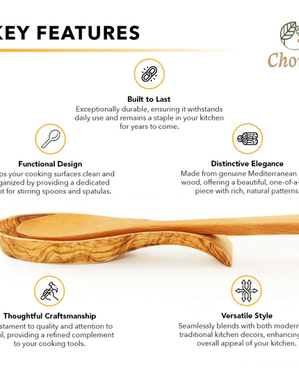 Olive Wood Spoon Rest
