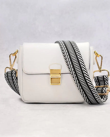 Tiny Leather Handbag -White (Option 2)