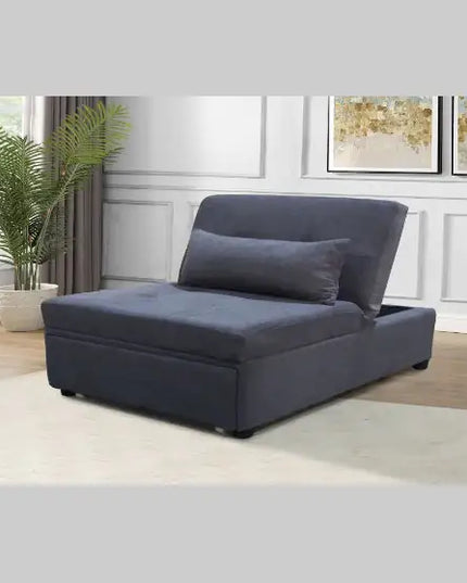 Gray Folding Ottoman Sofa Bed