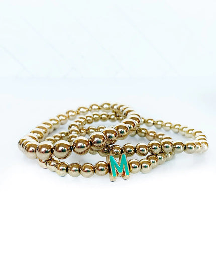 Initial Bracelet Set