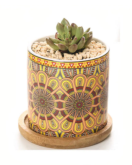 Mandala Planter Set of 4