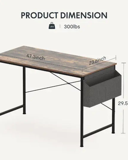 48\" Computer Desk Workstation, Brown
