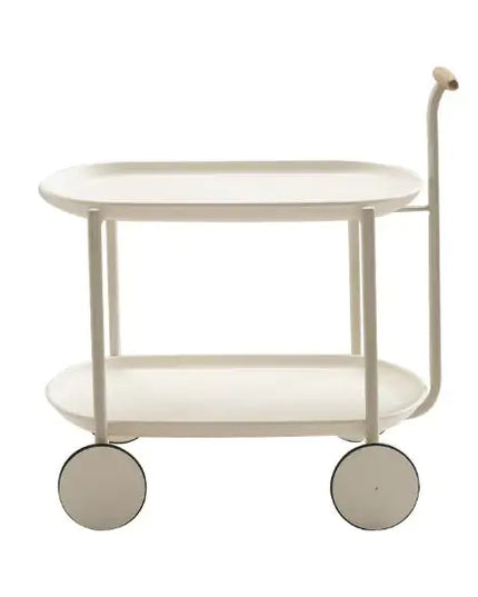 Small Movable Coffee Table Storage Cart, Double-layer, Modern Sofa Side Table