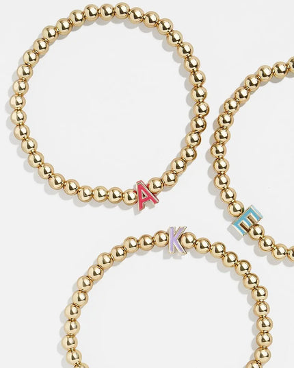 Initial Bracelet Set