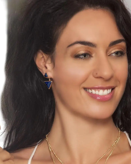 Gypsy Earrings-Sapphire