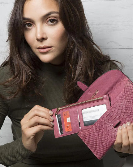 Wealthy Leather Wallet -Red
