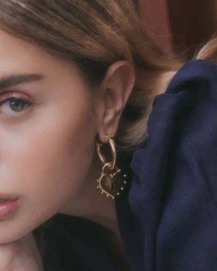 Locked Heart Earrings