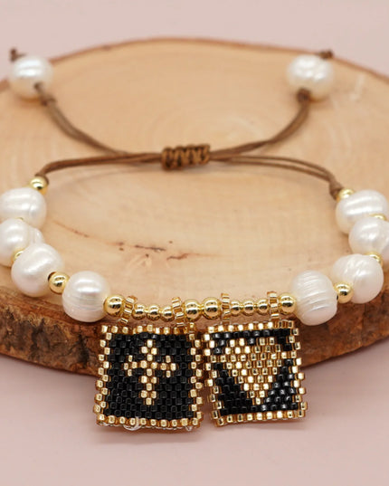 Sacred Freshwater Pearl Scapular Bracelet