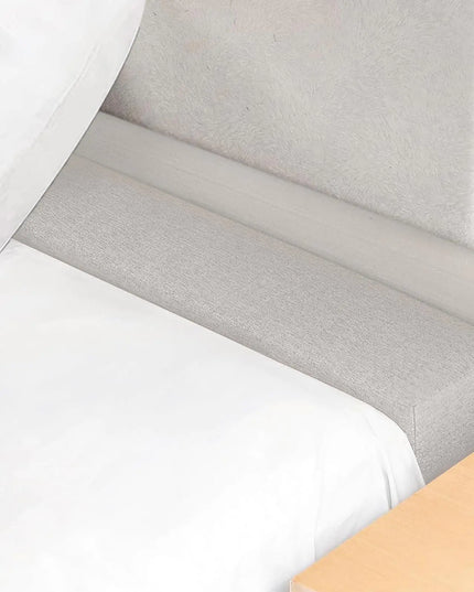 Mattress Extender Bed Gap Filler – High-Density Foam Headboard Pillow for Gap Between Mattress & Wall, Removable Cover, Light Grey (Full Size, 54" x 6" x 6")