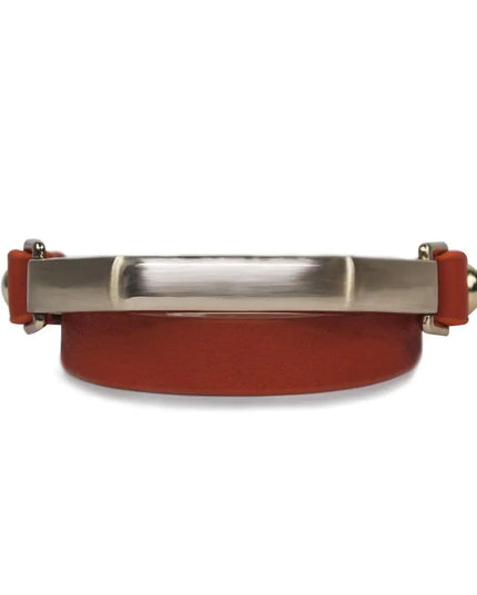 Sash Leather Bracelet- Orange