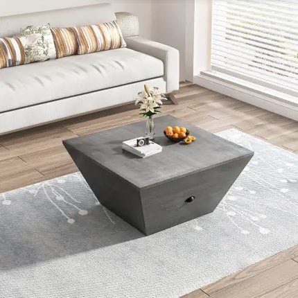 33.46" Gray Ladder Coffee Table