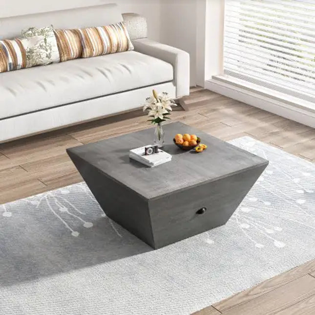 33.46" Gray Ladder Coffee Table