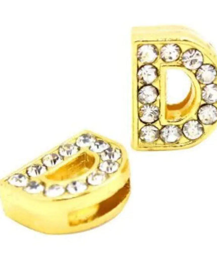 Pavé Letters -Gold Charms