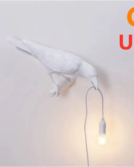 Resin Bird Wall Lamp Decoration