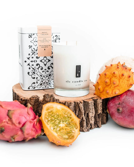 Create - Coconut and Tropical Fruits Soy Candle