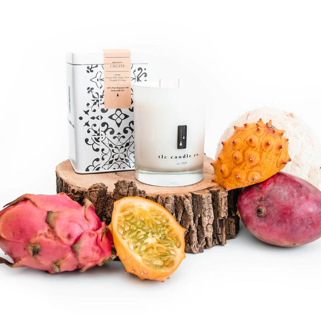 Create - Coconut and Tropical Fruits Soy Candle