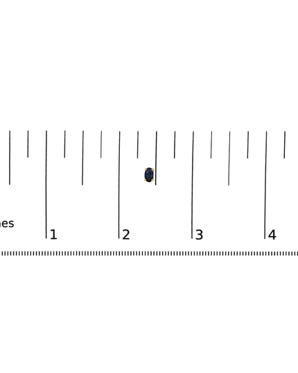 14K Gold Oval Cut Gemstone Birthstone 5x3 mm Stud Earrings