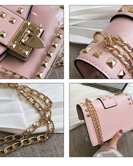 Betty Shoulder Bag -Clear/Rose
