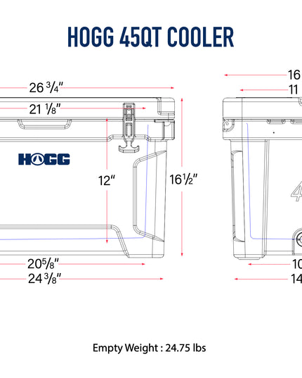 45QT HOGG COOLERS - PASTEL COLLECTION