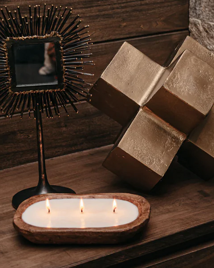 3-Wick Dough Bowl Soy Candle - Meditation