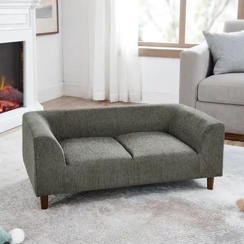 Modern Rectangular Pet Sofa with Arms Suitable For Medium And Large Dogs
