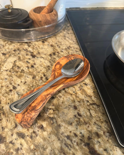 Olive Wood Spoon Rest