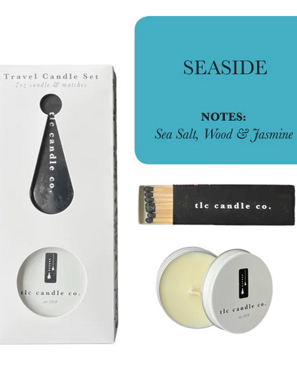 Travel Candle with Matches - Seaside